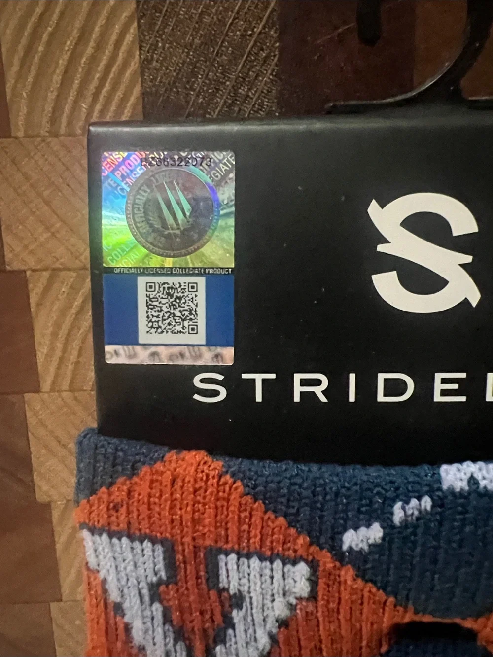 Men's Virginia Official Collegiate Argyle Knit Crew Socks